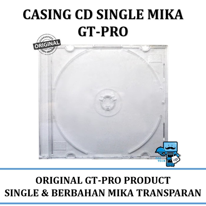 Case Casing CD single / Kotak VCD slim Mika / Tempat DVD GT PRO