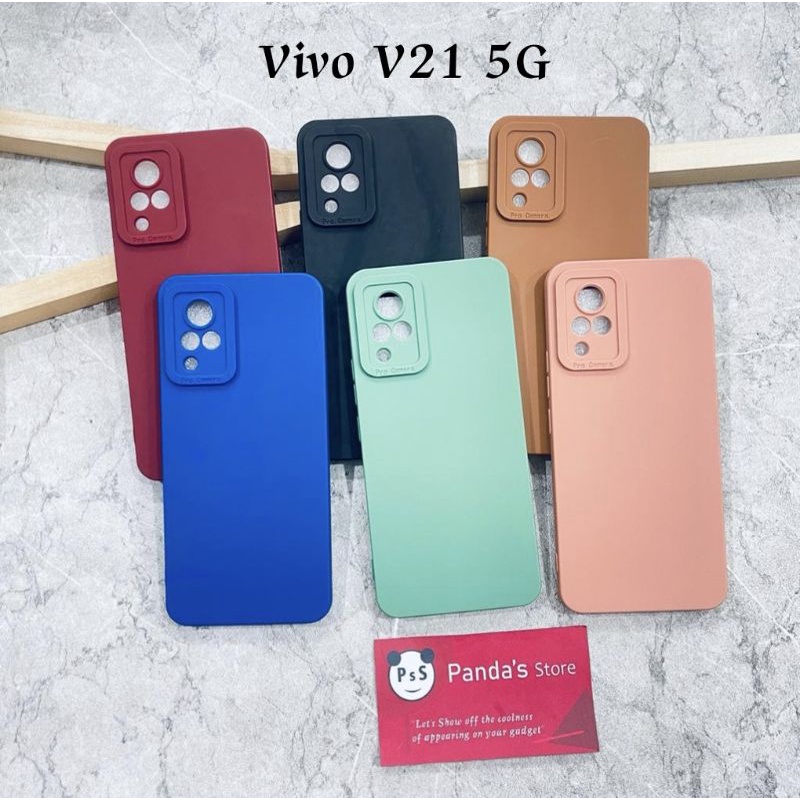 Softcase Pro Camera Vivo V21 5G Candy Case Full Color 3D Silikon TPU