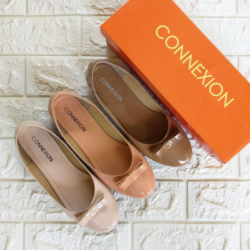 SEPATU WANITA FLAT SHOES CONNEXION BRANDED MATAHARI OP62