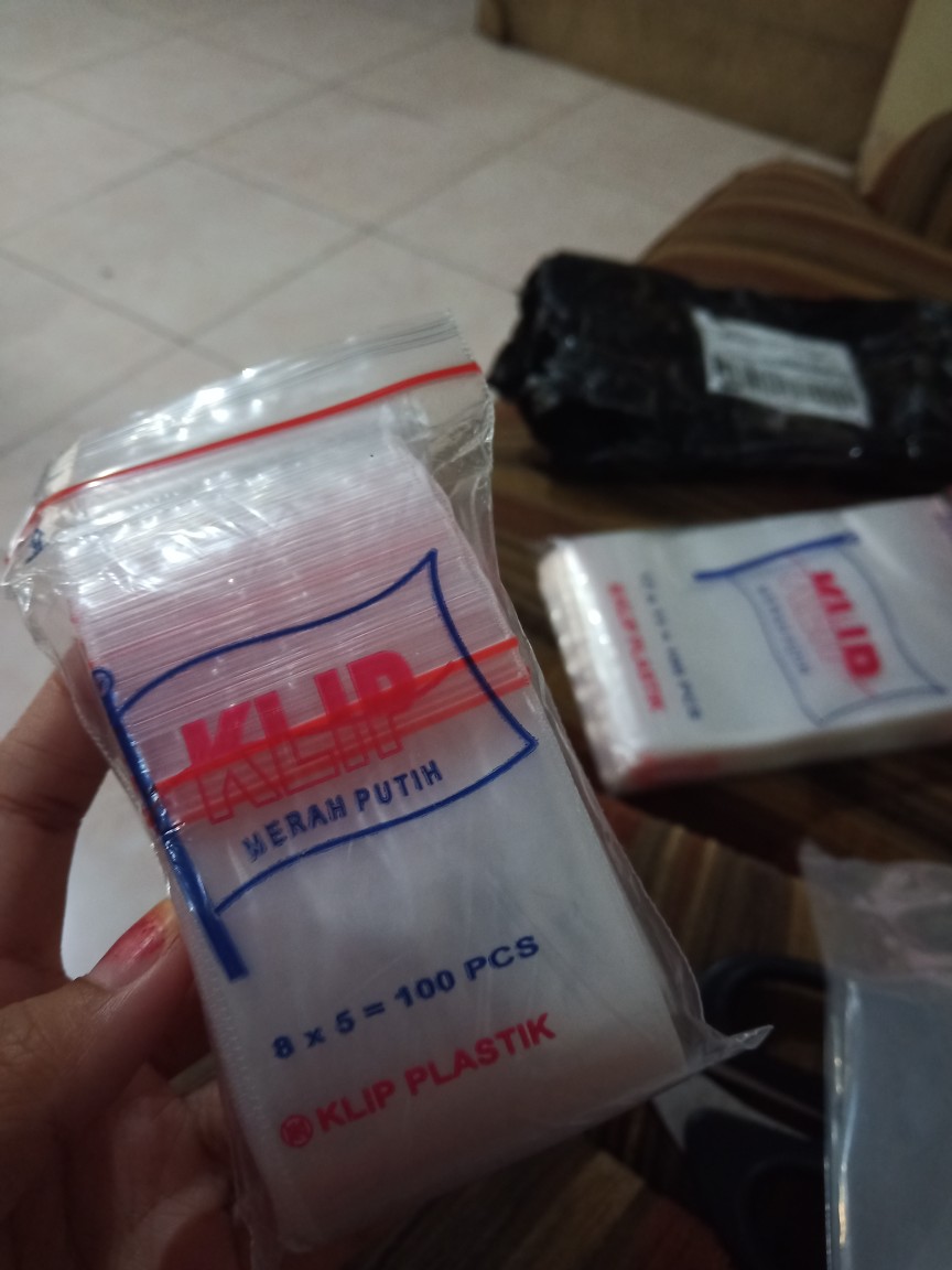 Plastik Klip Pe 5x8 Zipper Kualitas Tebal