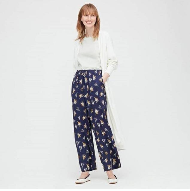 UN*QLO DRAPE LONG CULLOUTE PANTS