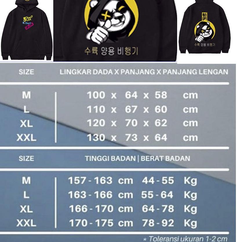 "LAN. 142246" Hoodie bikers sunmori sweater prosreet gambar beruang ZADE jaket prostretmurah berkual