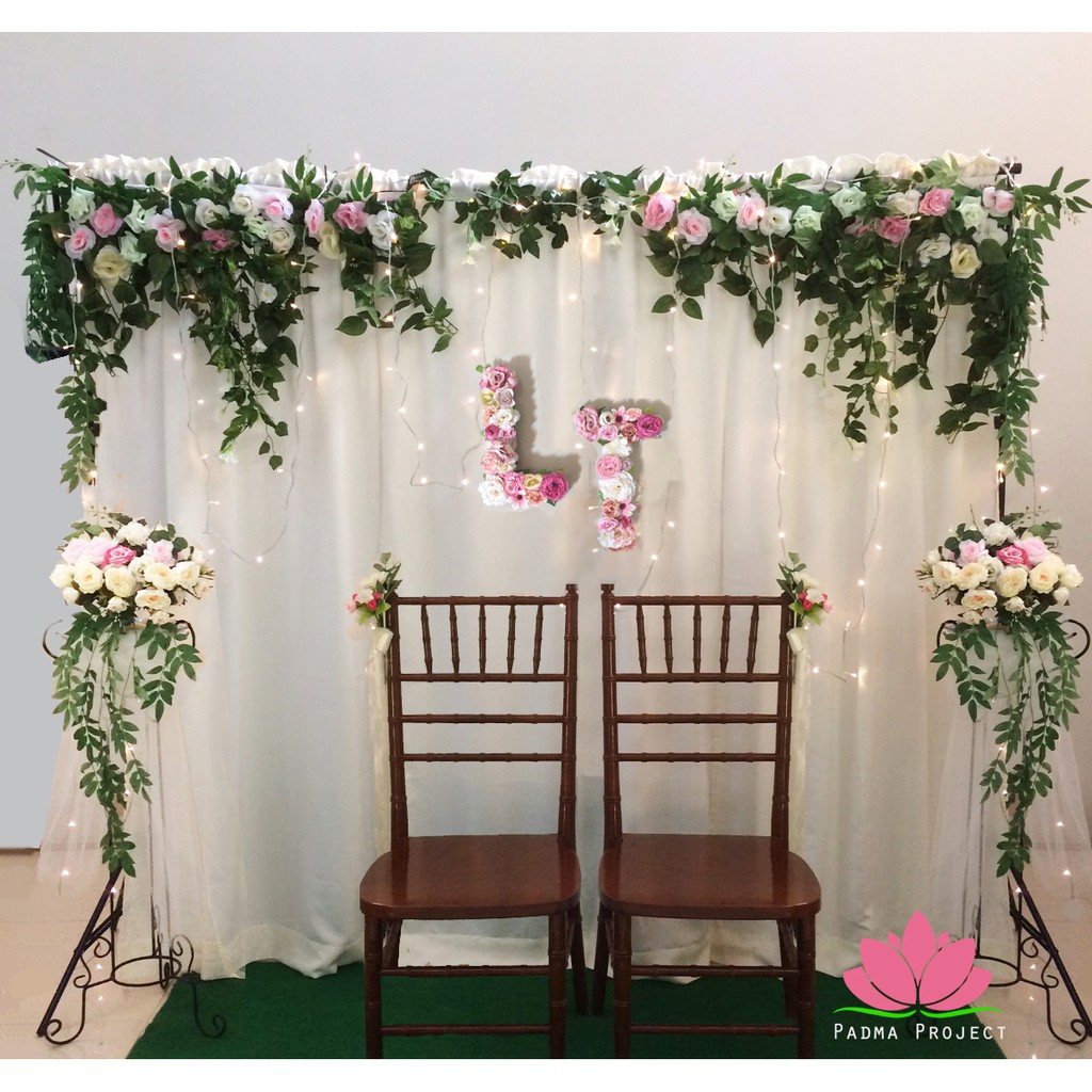 Paket backdrop lamaran, pernikahan minimalis | Shopee Indonesia