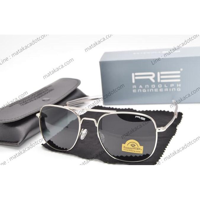 Promoo Kacamata Re Randolph Engineering Aviator Silver