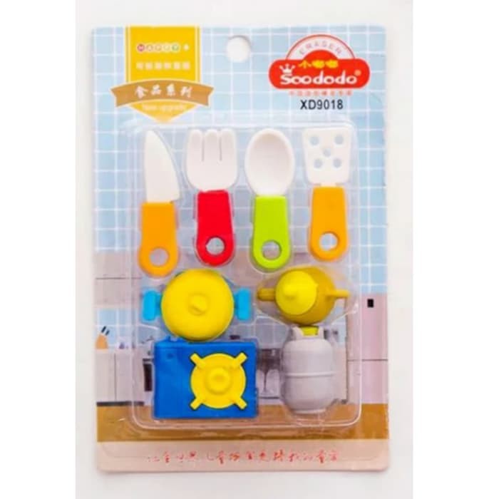 

Penghapus Lucu Kawaii Mini Dapur Alat Masak Set