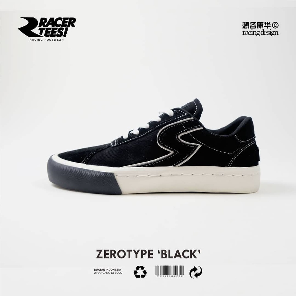 SEPATU RACERTEES ZEROTYPE BLACK (100% ORIGINAL)