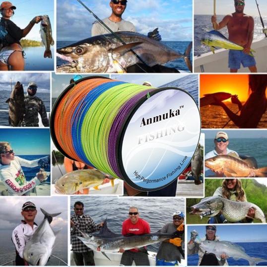 Anmuka Senar Pancing Braided 10 Meter 1 Warna Super Kuat 300M Dyneema Kepang Multifilamen Senar Panc