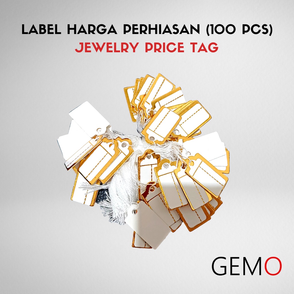 Label Harga Perhiasan (per 100 pcs) / Jewelry Price Tag Cocok Untuk Toko Emas Perak Berlian Unik Murah Lucu