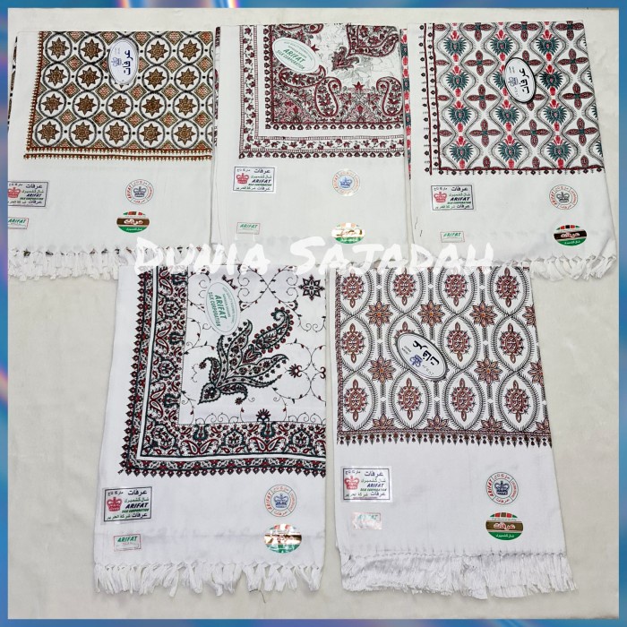 Sorban Sorban Kashmiri Print Motif Bordir White / Sorban Sablon Putih(G4S8) Sorban Hijau GRATIS ONGK