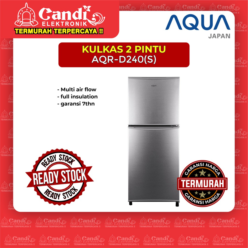 Jual Aqua Kulkas Pintu L Aqr D S Shopee Indonesia