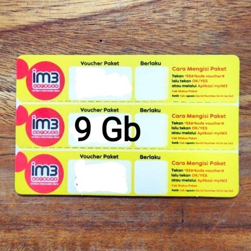 Voucher im3 Freedom Internet 9gb