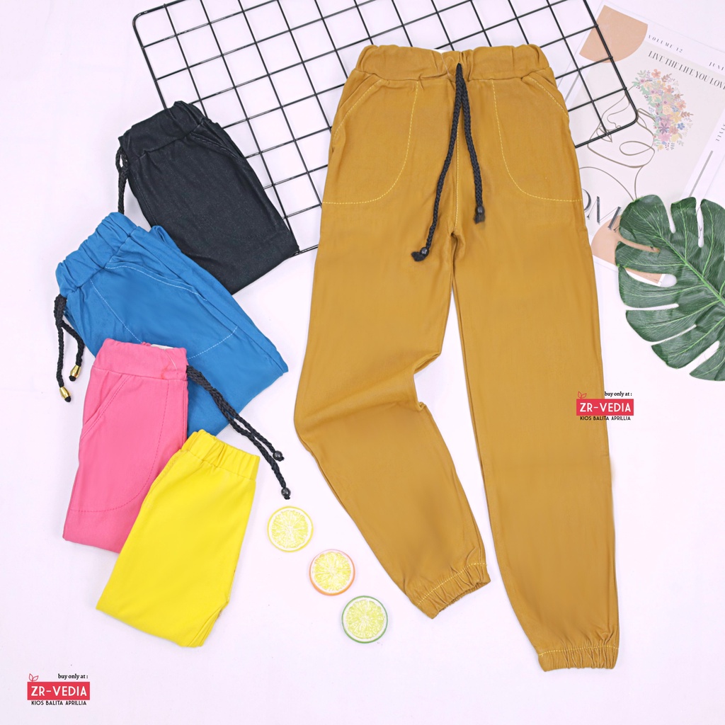 Jogger Pants Uk Bayi-9 Tahun / Celana Pants Baby Anak Laki Perempuan Polos Murah Panjang Semi Jeans