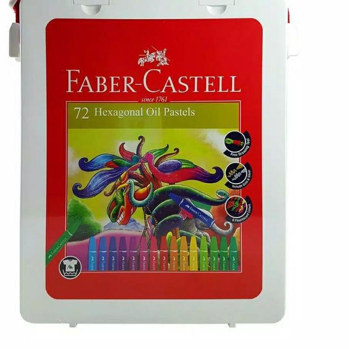 

Hot Sale - Crayon 72 warna faber castell / Hexagonal Oil Pastel 72 faber castell