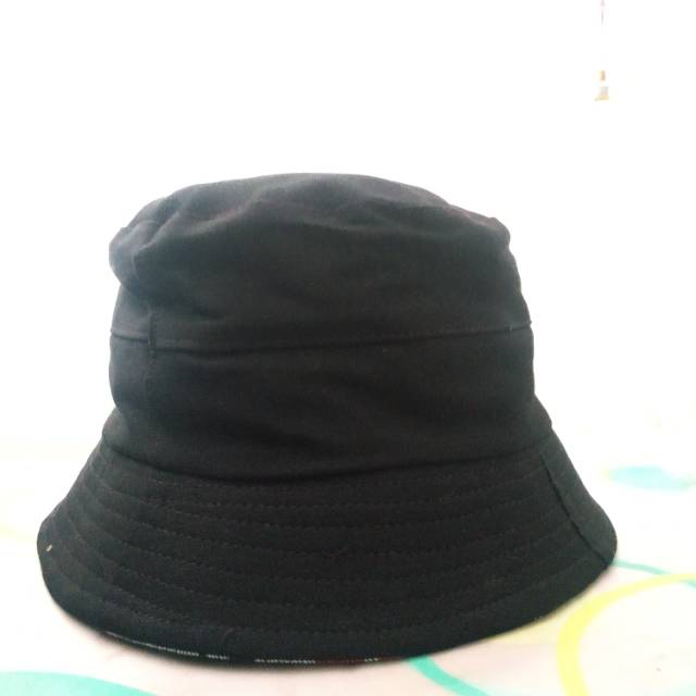 Topi bucket hat polos topi rimba keplek mancing gunung outdoor