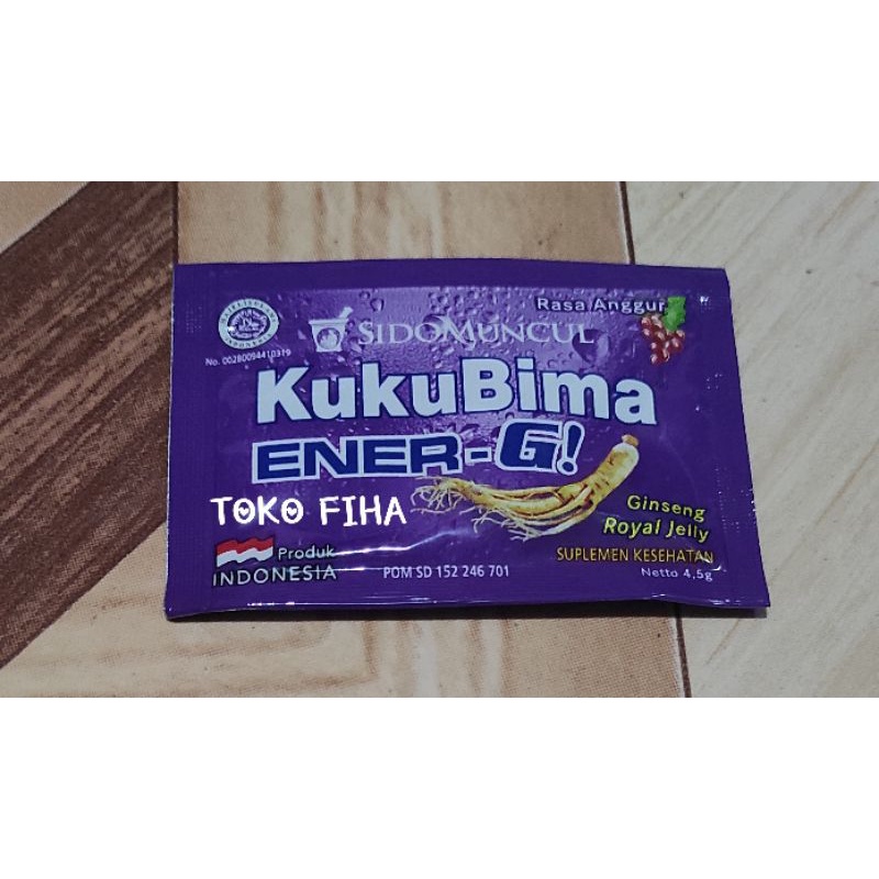 

Kuku Bima Ener-G! 4.5gr Rasa Anggur - Sachet kukubima