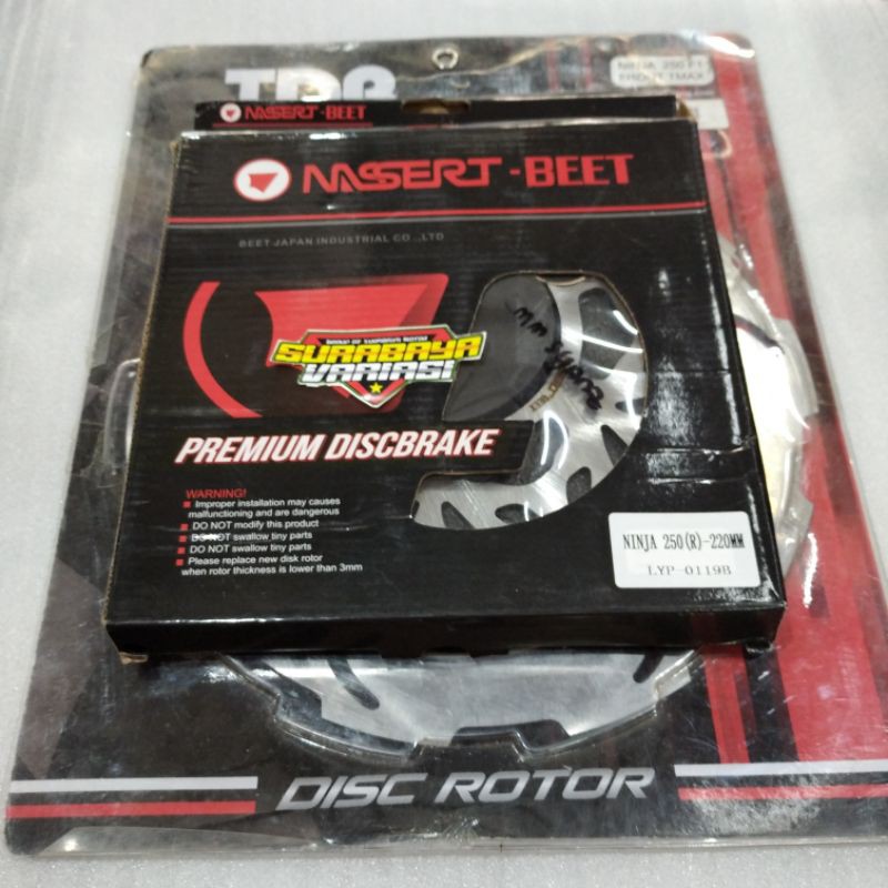 PIRINGAN CAKRAM SET DEPAN BELAKANG NINJA 250 TDR &amp; NASSERT-BEET