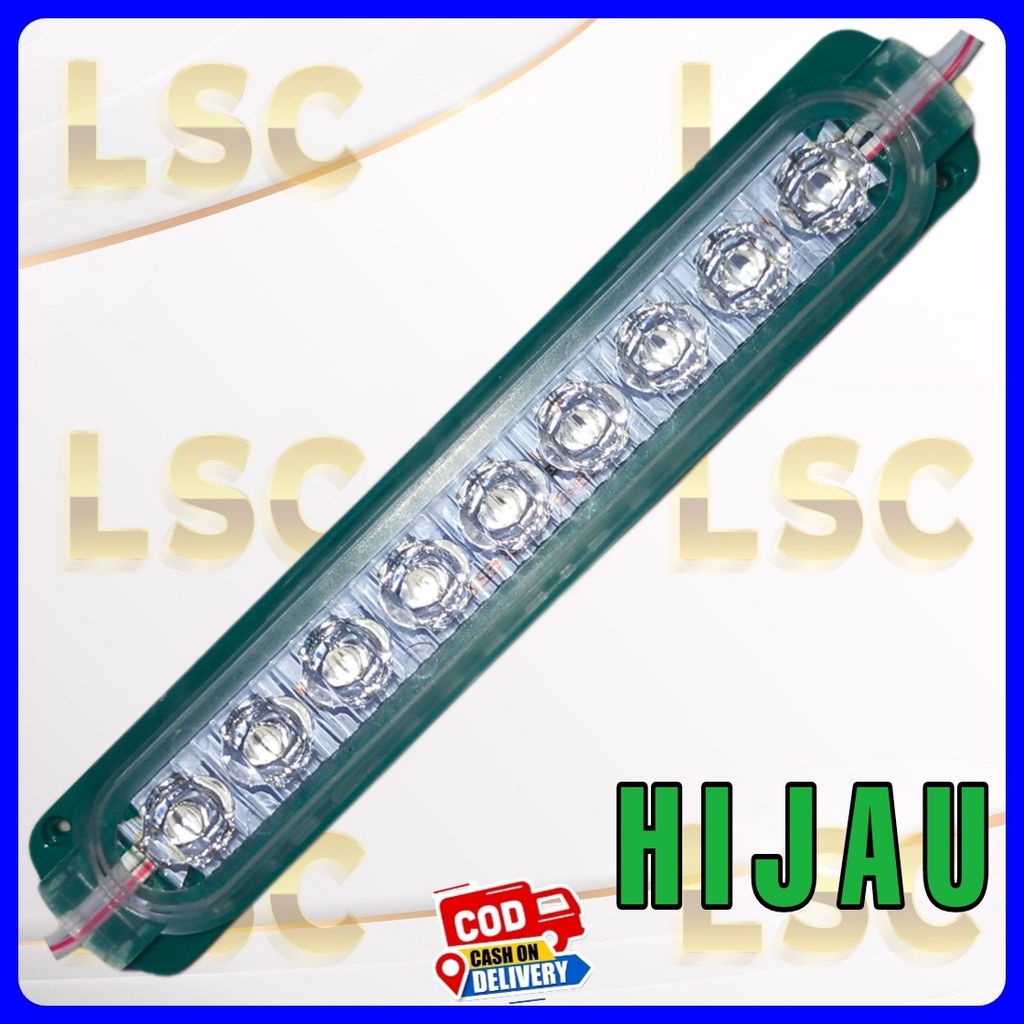 Lampu led Ultrasonik 9 mata bening flat 12v dan 24v