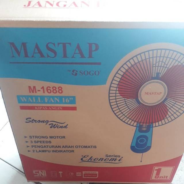 Kipas Angin Dinding Wall Fan Mastap 16&quot; By SOGO / ADVANCE