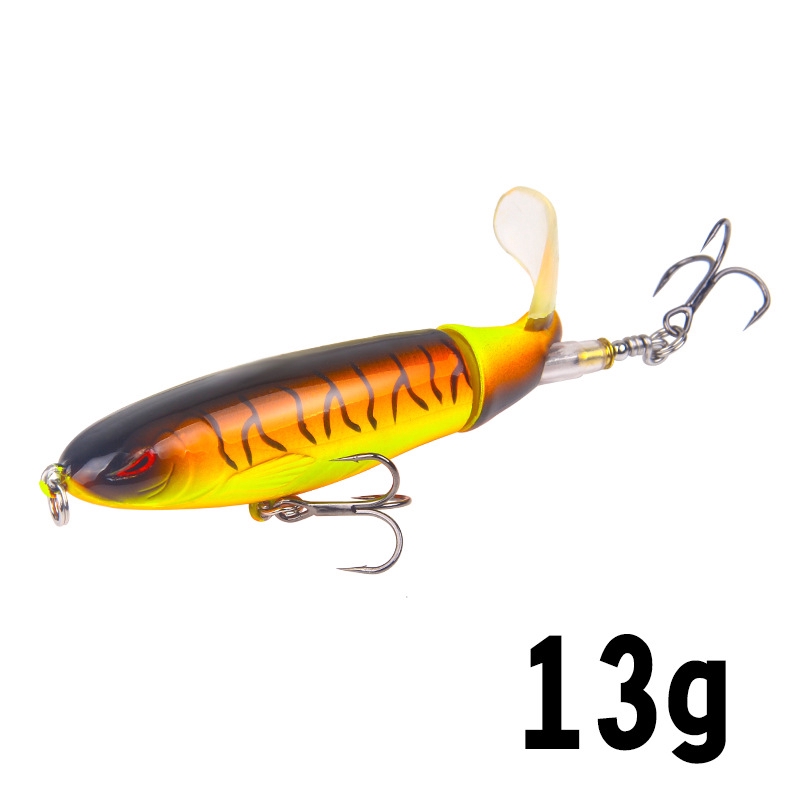 1pc Umpan Pancing Bentuk Ikan Kecil 10cm / 13g Dengan Kail Treble