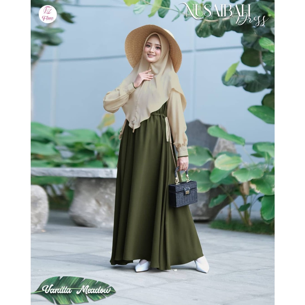 Grosir GAMIS HASNA  - (PILIHAN WARNA 1) Keren