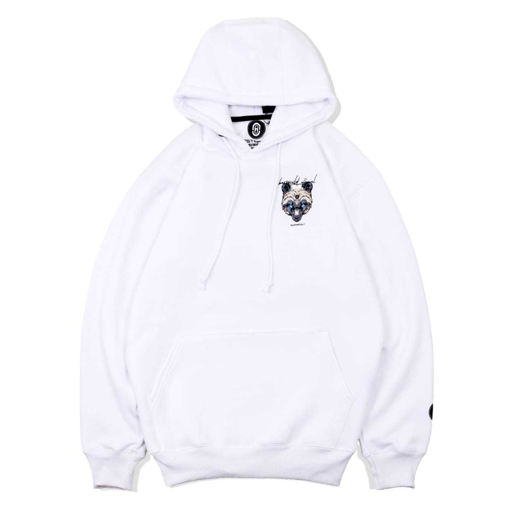 JAKET HOODIE PRIA BASTERCOLD ANGRY BEAR PUTIH / JAKET HOODIE DISTRO MOTIF FULLTAG PREMIUM / HOODIE PRIA MURAH BANDUNG