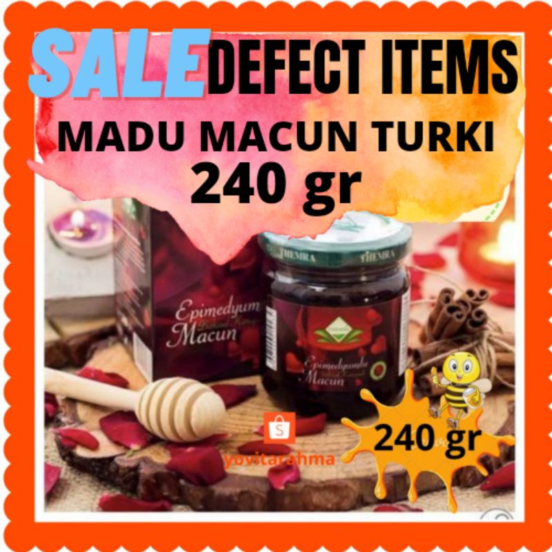 

SALE Madu Macun Turki defect item 240gr
