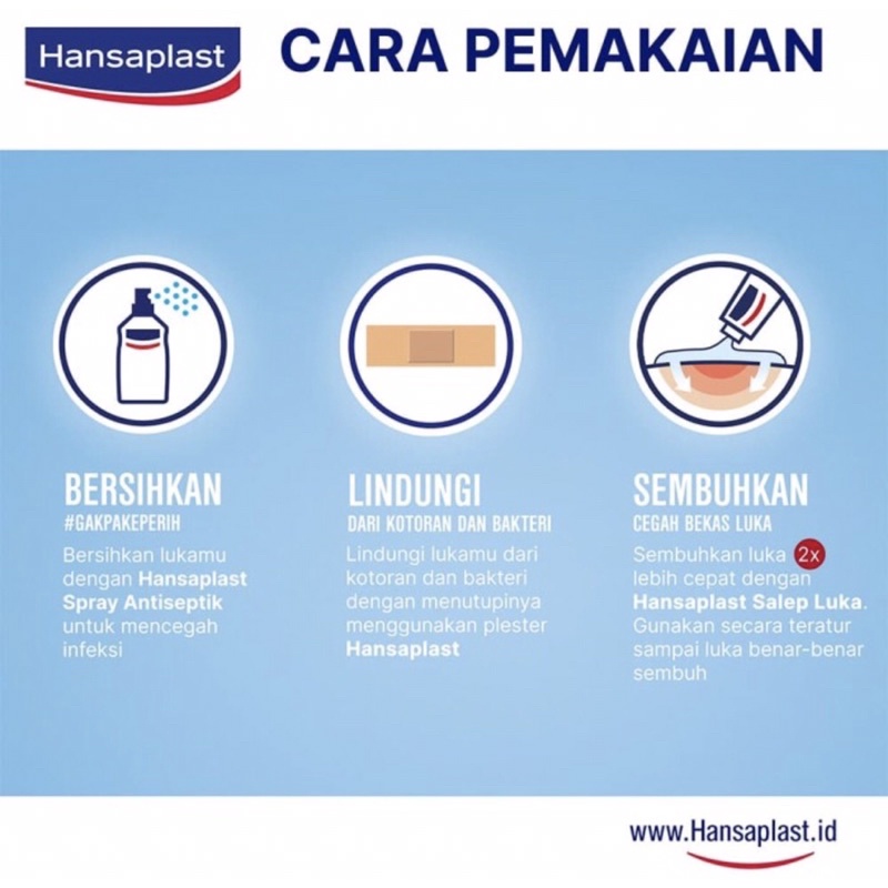 Hansaplast spray antiseptik 40 ml ( antiseptik spray untuk luka )