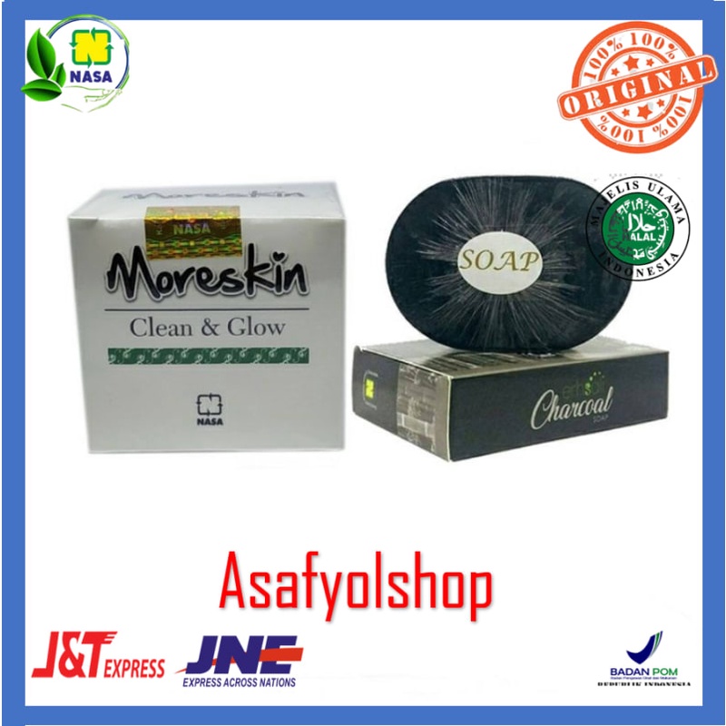 MORESKIN CLEAN AND GLOW Paket Glowing Bebas Flek Hitam Azsafy Olshop