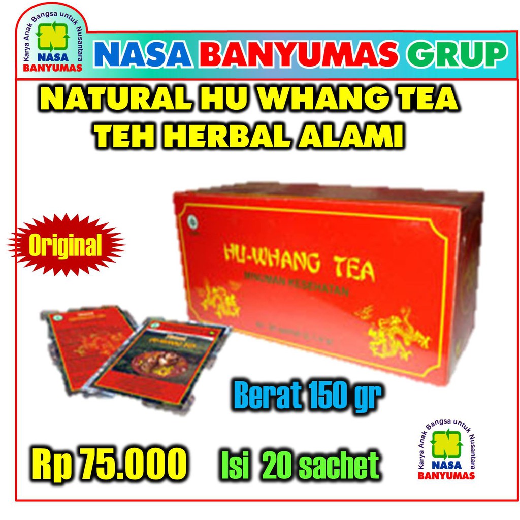 

NATURAL HU WANG TEA HWT TEH HERBAL ALAMI ORIGINAL NASA