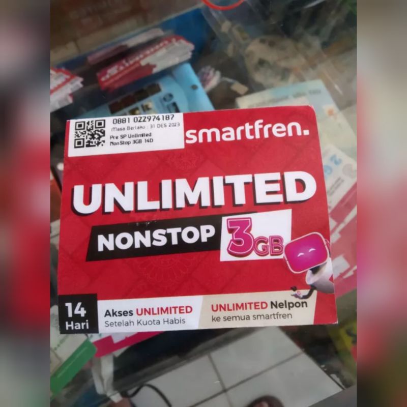Perdana Kuota Smartfren 3GB + Bonus 3Gb lokal | Kartu Internet Smartfren 3GB Plus Bonus 3gb Siap Pak