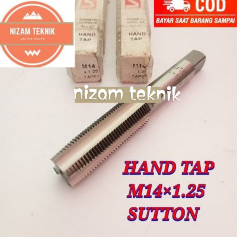 tap.hand tap.tap baut kunci 19. M14x1.25 hss SUTTON baru
