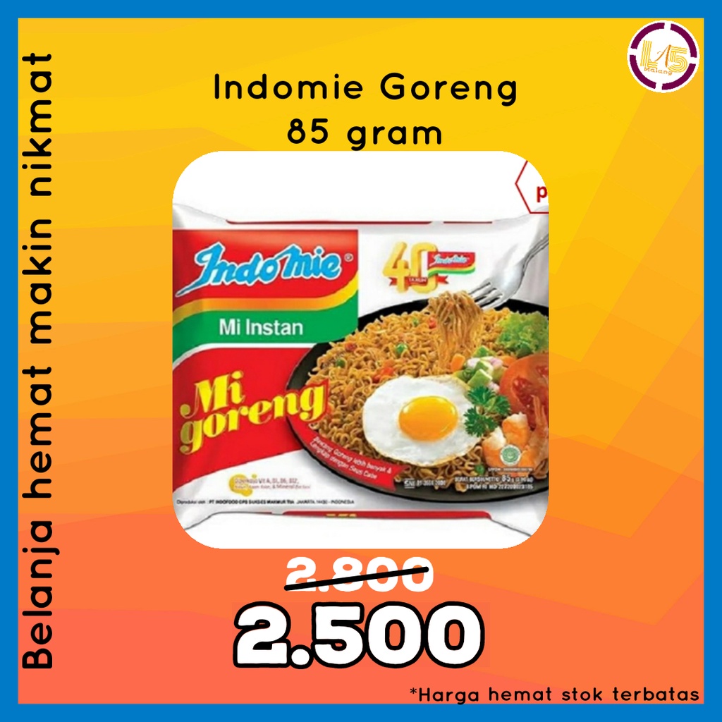 

Indomie goreng biasa