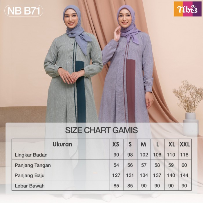 NEW! GAMIS NIBRAS NB B71 NBB71 NBB 71