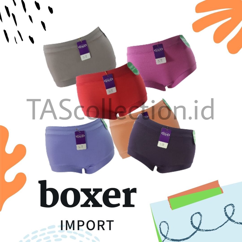 Celana Dalam CD Boxer SEAMLESS JUMBO &amp; ALL IMPORT SIZE CD Wanita Cewek