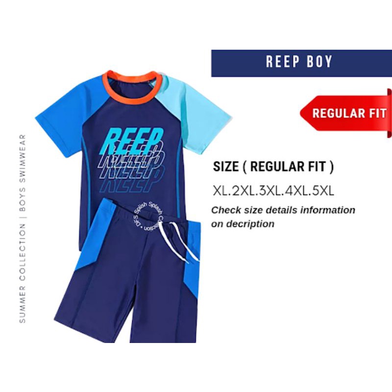 Baju Renang REEP BOY / Pakaian Renang Anak Laki / SWIM WEAR