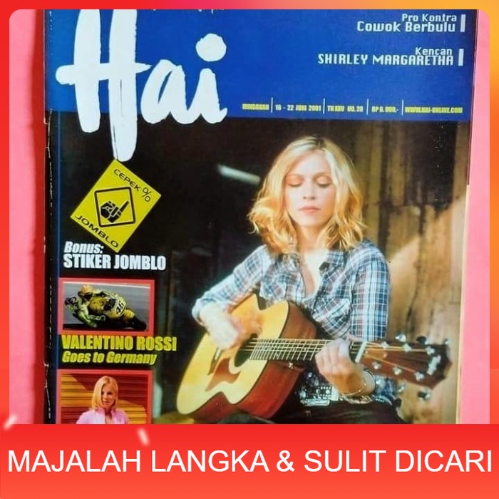 Majalah HAI No.28 Jun 2001 Cover MADONNA Langka