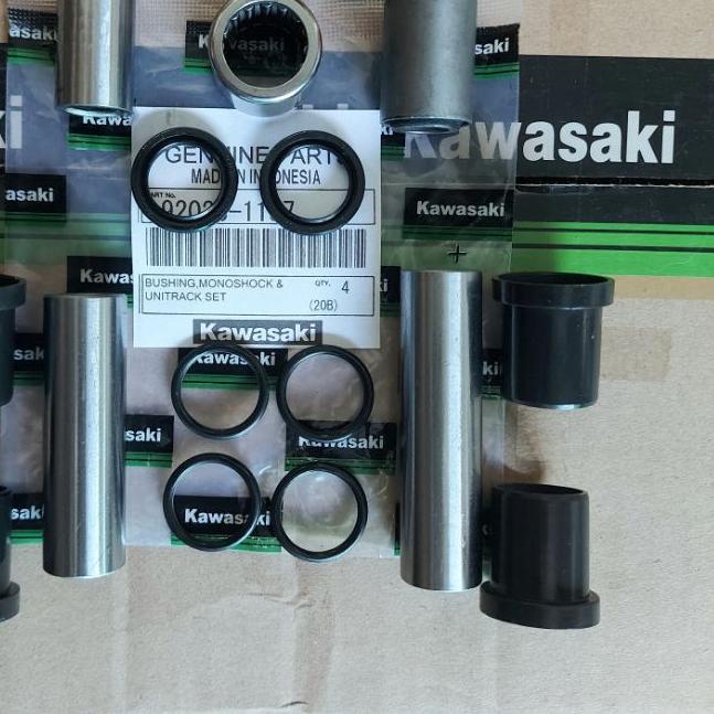 ☄ Bosh Monoshock Bushing Unitrack Kawasaki Ninja RR SS KRR 150R 150 R S 2tak Seal Oring Teflon bush 