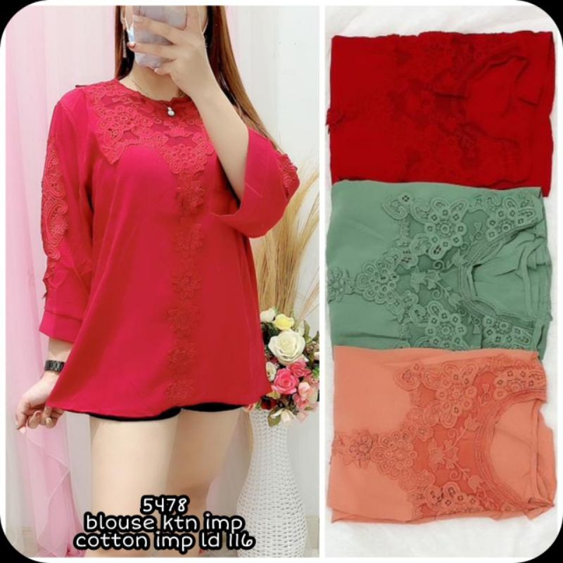 5478 blouse ktn Cotton import