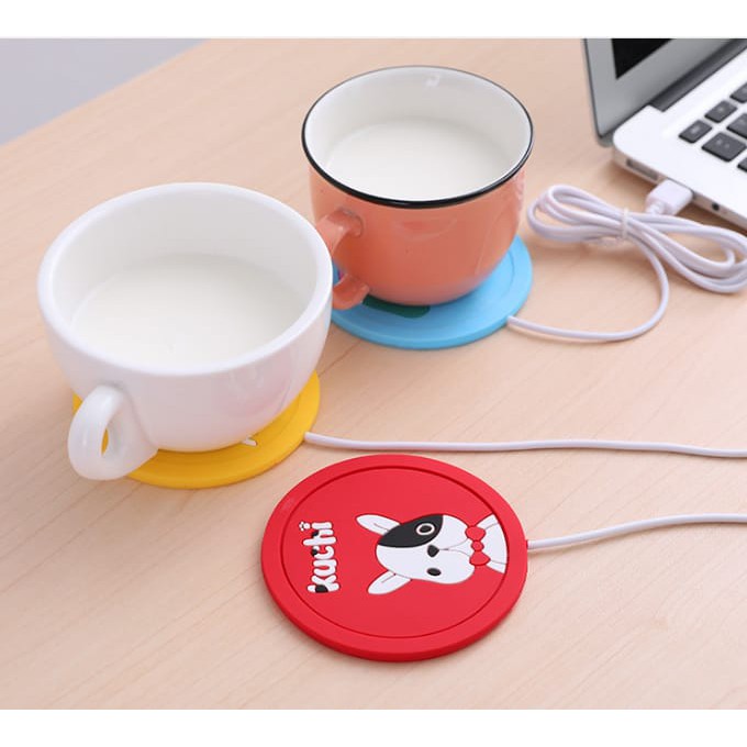 [COD] Tatakan Gelas Pemanas Coffe Cup Warmer Heating Pad Pemanas USB