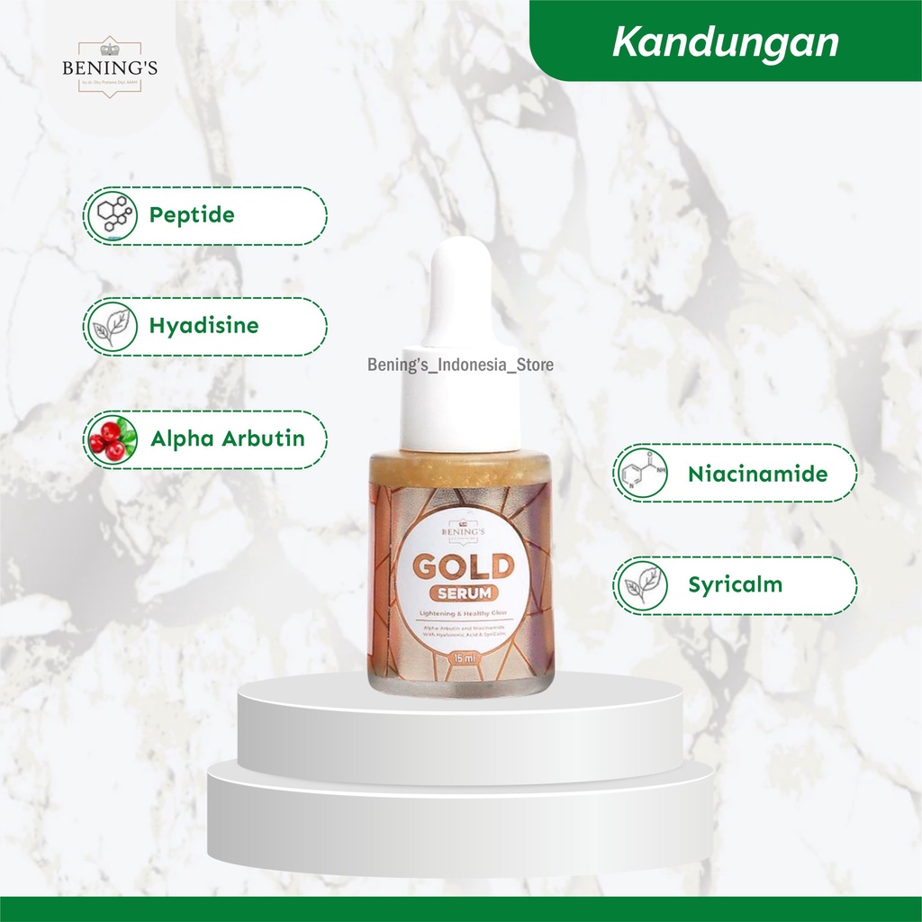 BENINGS GOLD SERUM PENCERAH WAJAH DR OKY PRATAMA / SERUM BENING SKINCARE-2
