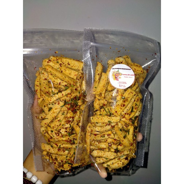 

Basreng kriuk pedas daun jeruk