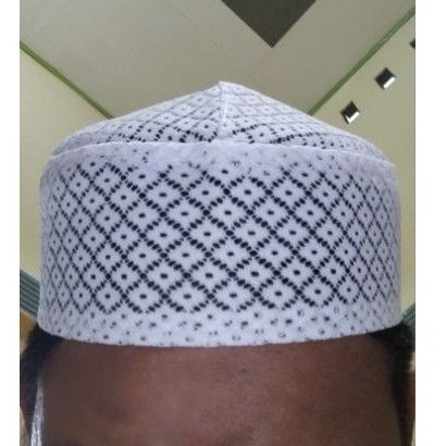 Peci putih jaring songkok /peci jaring kaku