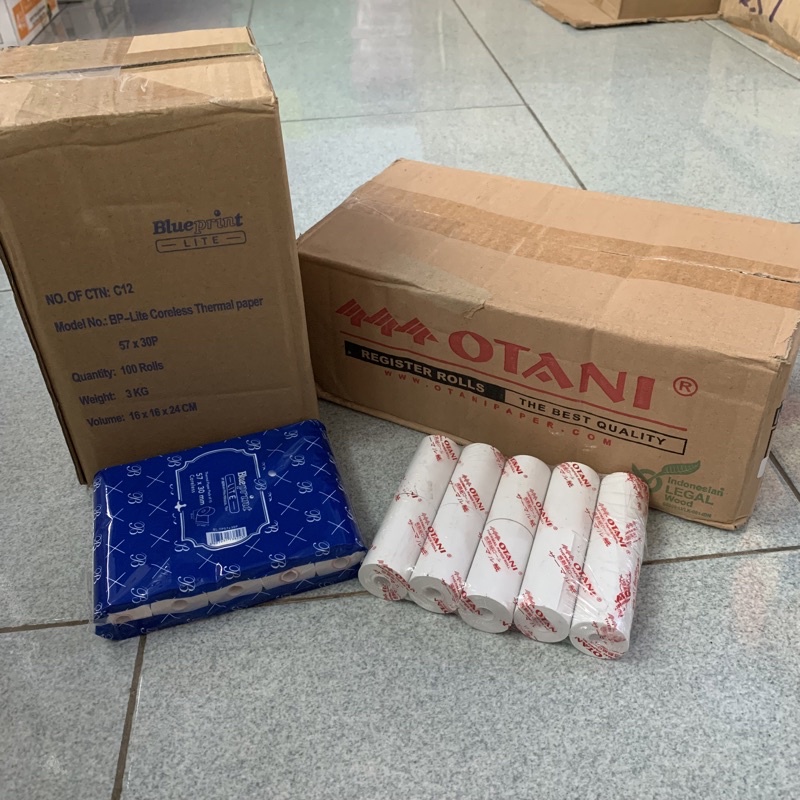 

Kertas Thermal Edc 57x31 Berbagai Merk Per 100 Roll