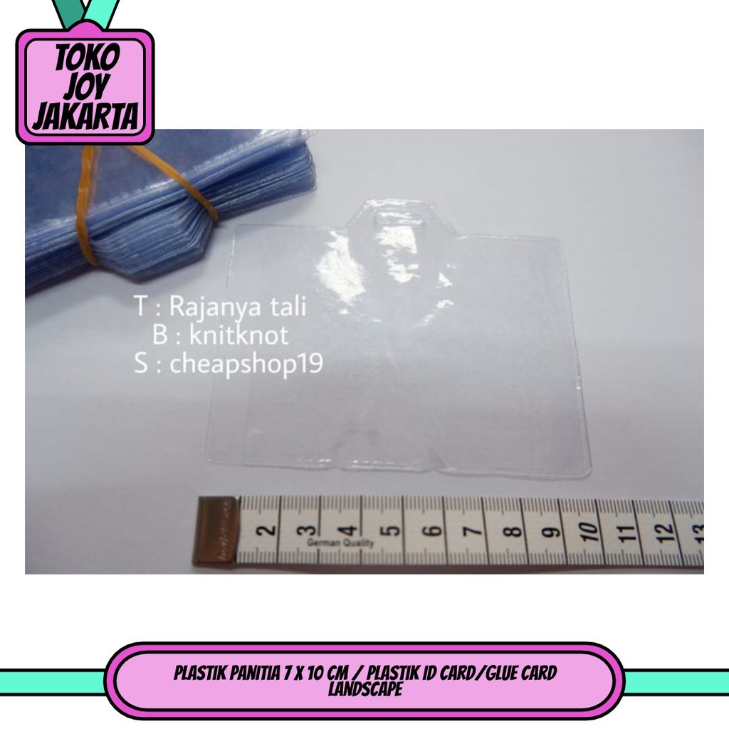 

Plastik Panitia 7 x 10 cm / Plastik ID Card/Glue card Landscape