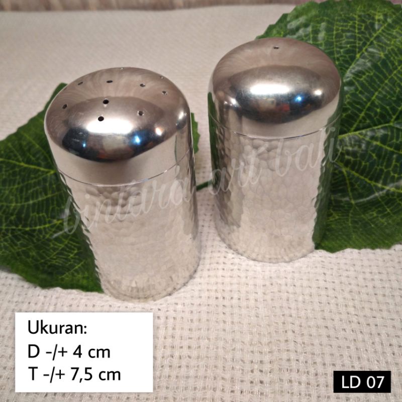 tempat lada timah tempat garam kerajinan timah tempat bumbu souvenir hadiah