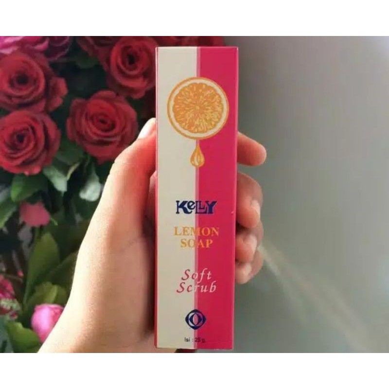 `ღ´ PHINKL `ღ´ 【﻿ｋｅｌｌｙ】 Kelly lemon  Soft Scrub pink lulur wajah angkat daki dan sel kulit mati