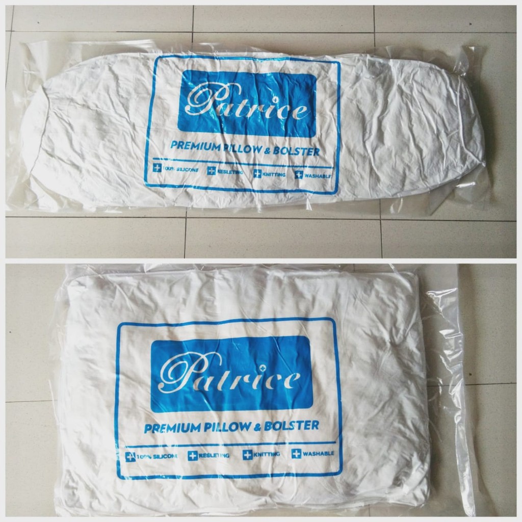 BANTAL dan GULING merk PATRICE bahan SILICON kain Knitting Resleting