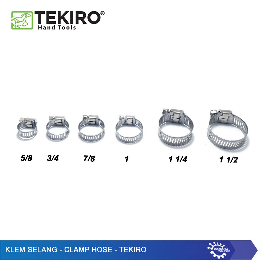 Tekiro - Klem Selang - Hose Clamp - Hose Clip