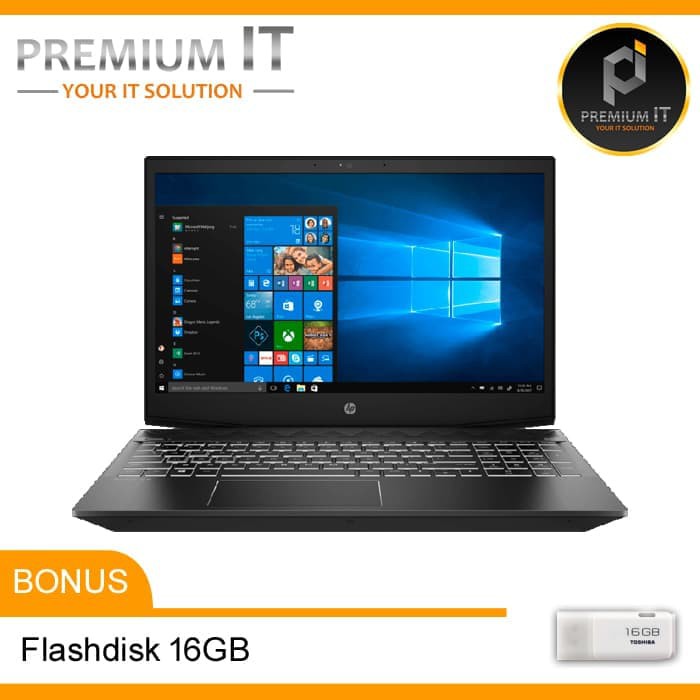 HP Pavilion 15-CX0057TX - Intel Core i7-8750 - 8GB - 1TB - VGA - DVD - 15.6"  - Windows 10 - White