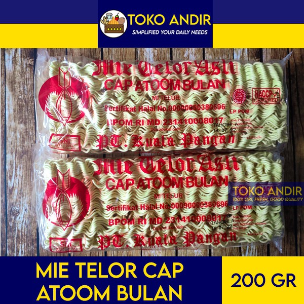 

Mie Telor Cap Atoom Bulan 200gr